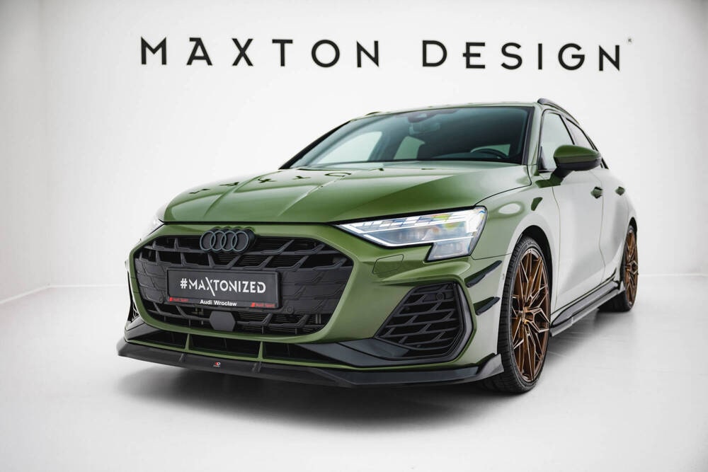 Front Lippe / Front Splitter / Frontansatz V.2 für Audi A3 S-Line 8Y Facelift von Maxton Design