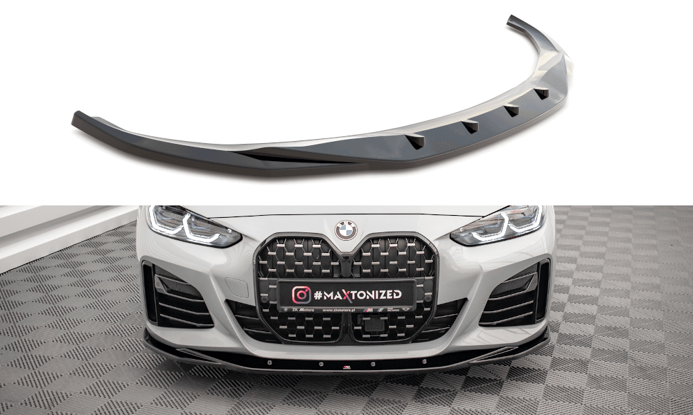 Front Lippe / Front Splitter / Frontansatz V.3 für BMW 4er Gran Coupe M-Paket G26 von Maxton Design