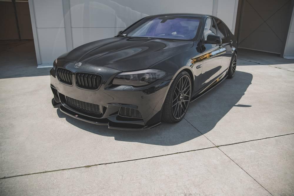 Front Splitter / Cup Schwert / Frontansatz V.3 für BMW 5 F10/ F11/ M-Paket von Maxton Design