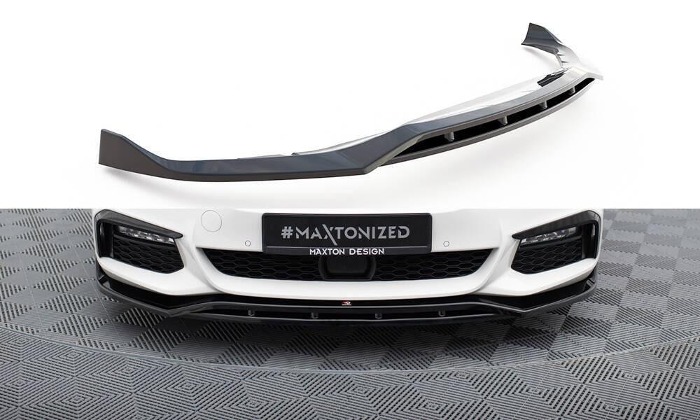 Front Lippe / Front Splitter / Frontansatz V.4 mit Flaps für Ford Fiesta ST MK8 Facelift von Maxton Design