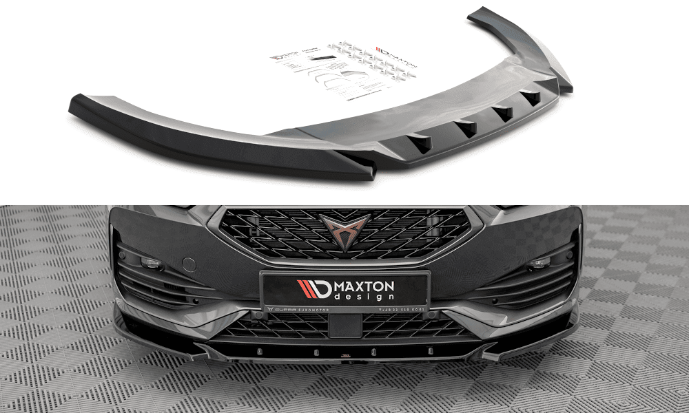 Front Splitter / Cup Schwert / Frontansatz V.3 für Cupra Leon KL von Maxton Design