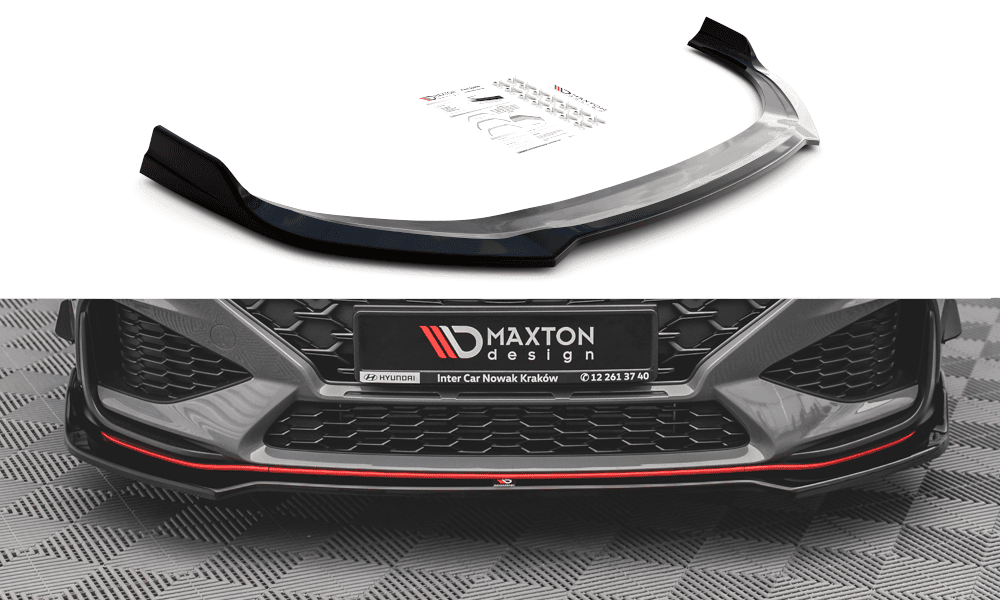 Front Splitter / Cup Schwert / Frontansatz V.3 für Hyundai I30 N MK3 Facelift von Maxton Design