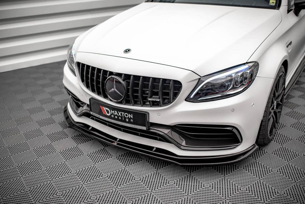 Front Splitter / Cup Schwert / Frontansatz V.3 für Mercedes C63 AMG Coupe C205 Facelift von Maxton Design