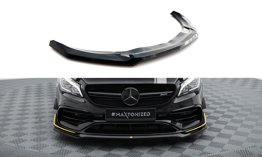 Front Lippe / Front Splitter / Frontansatz V.3 für Mercedes-Benz CLA 45AMG Aero C117 Facelift von Maxton Design