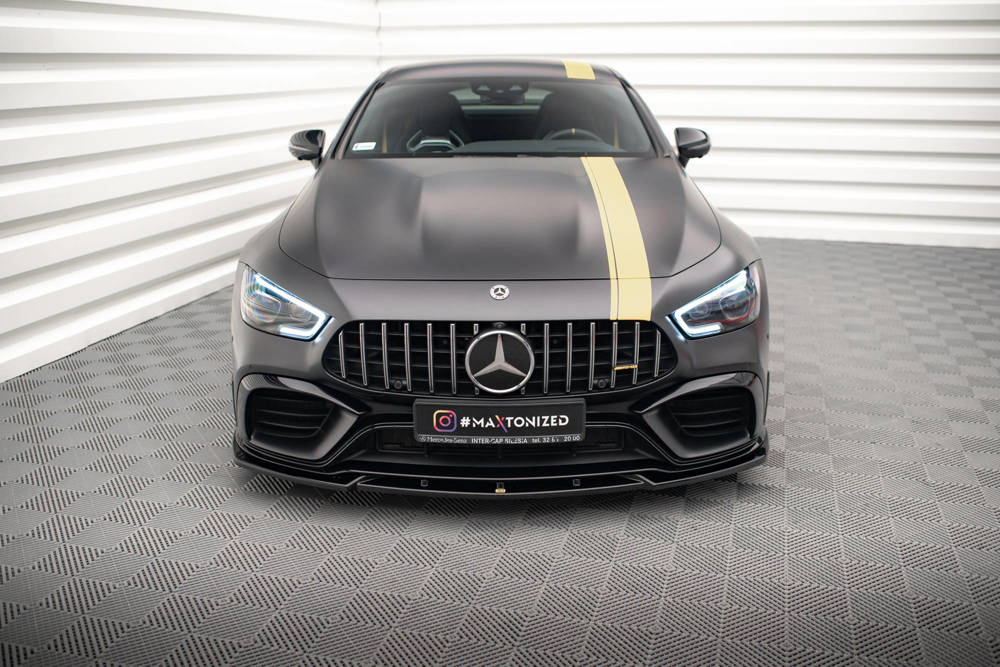 Front Lippe / Front Splitter / Frontansatz V.3 für Mercedes AMG GT-4 63S Coupe von Maxton Design