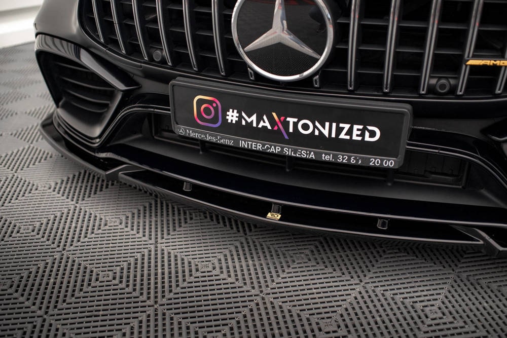 Front Lippe / Front Splitter / Frontansatz V.3 für Mercedes AMG GT-4 63S Coupe von Maxton Design