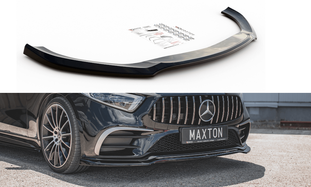 Front Splitter / Cup Schwert / Frontansatz V.3 für Mercedes-CLS AMG-Line C257  von Maxton Design