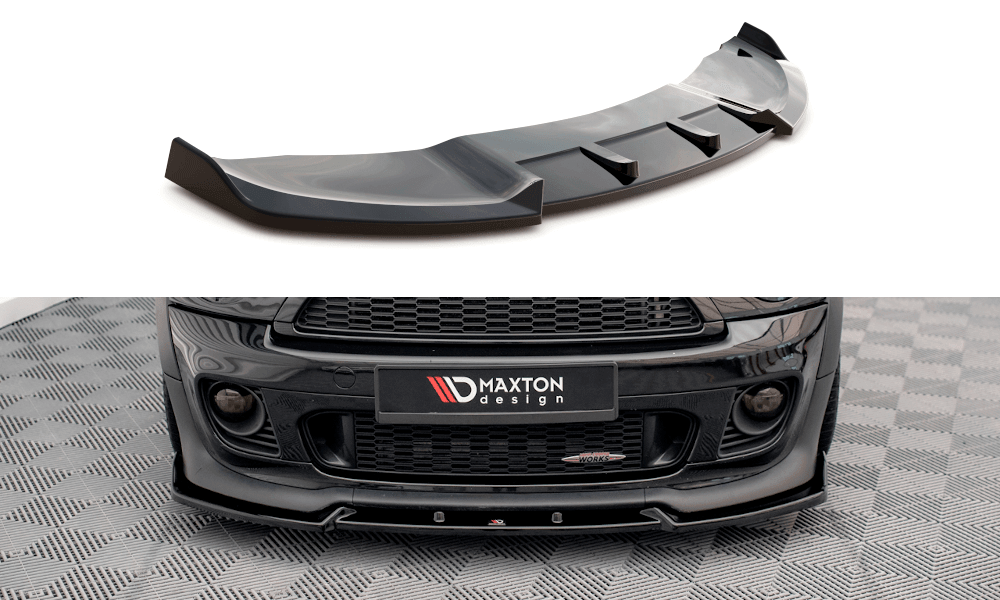 Front Lippe / Front Splitter / Frontansatz V.3 für Mini Cooper JCW R56 von Maxton Design