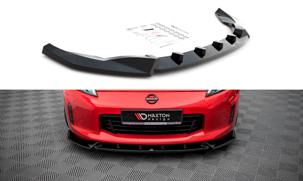 Front Splitter / Cup Schwert / Frontansatz V.3 für Nissan 370Z Facelift von Maxton Design