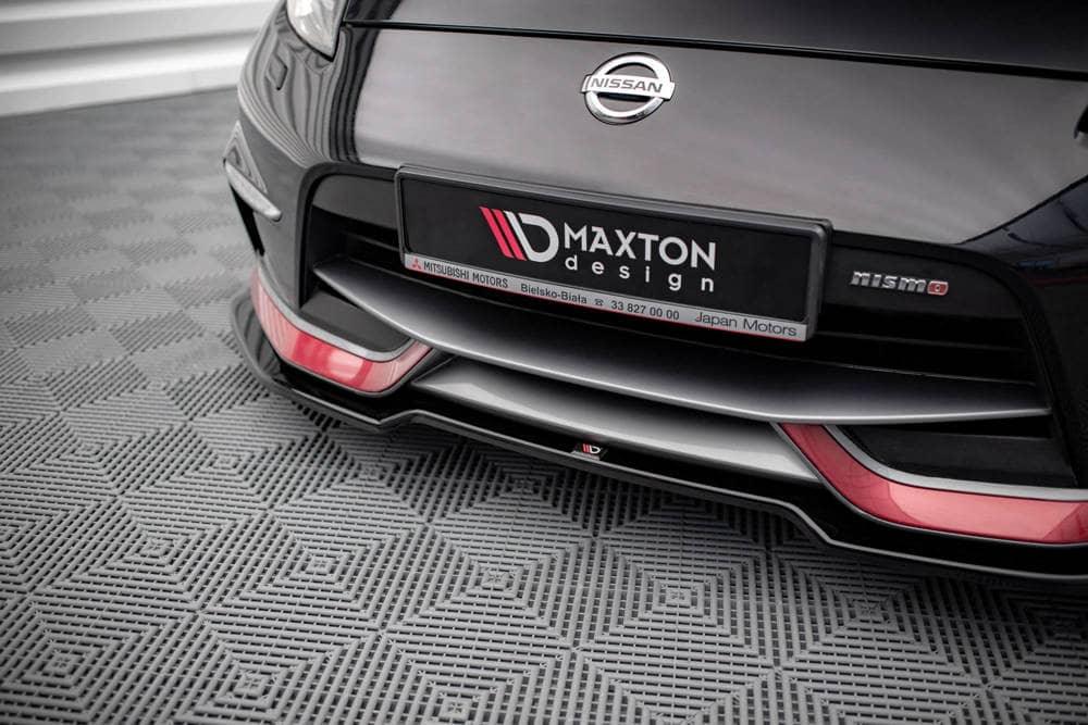 Front Splitter / Cup Schwert / Frontansatz V.3 für Nissan 370Z Nismo Facelift von Maxton Design