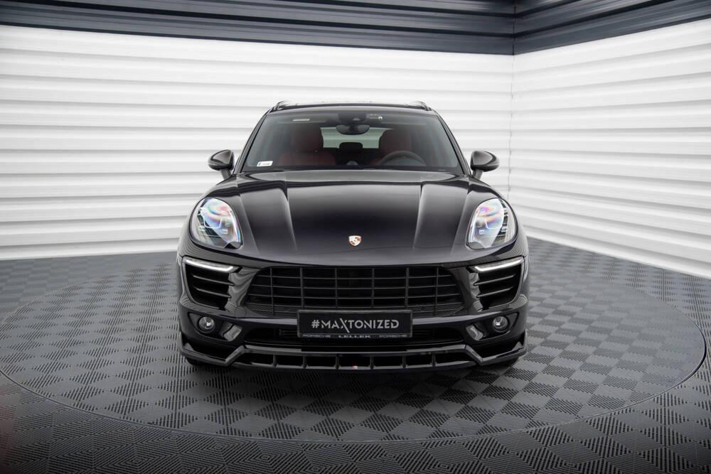 Front Lippe / Front Splitter / Frontansatz V.3 für Porsche Macan Mk1 von Maxton Design