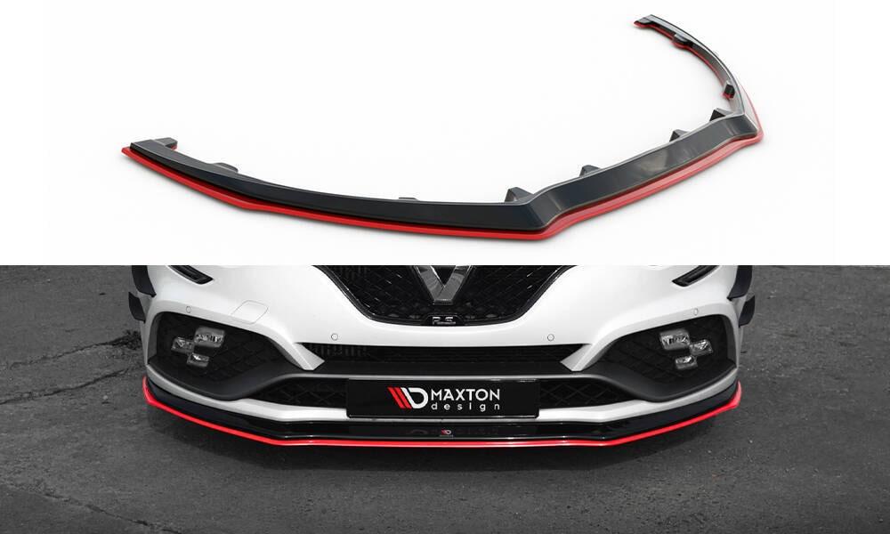 Front Lippe / Front Splitter / Frontansatz V.3 für Renault Megane RS MK4 von Maxton Design