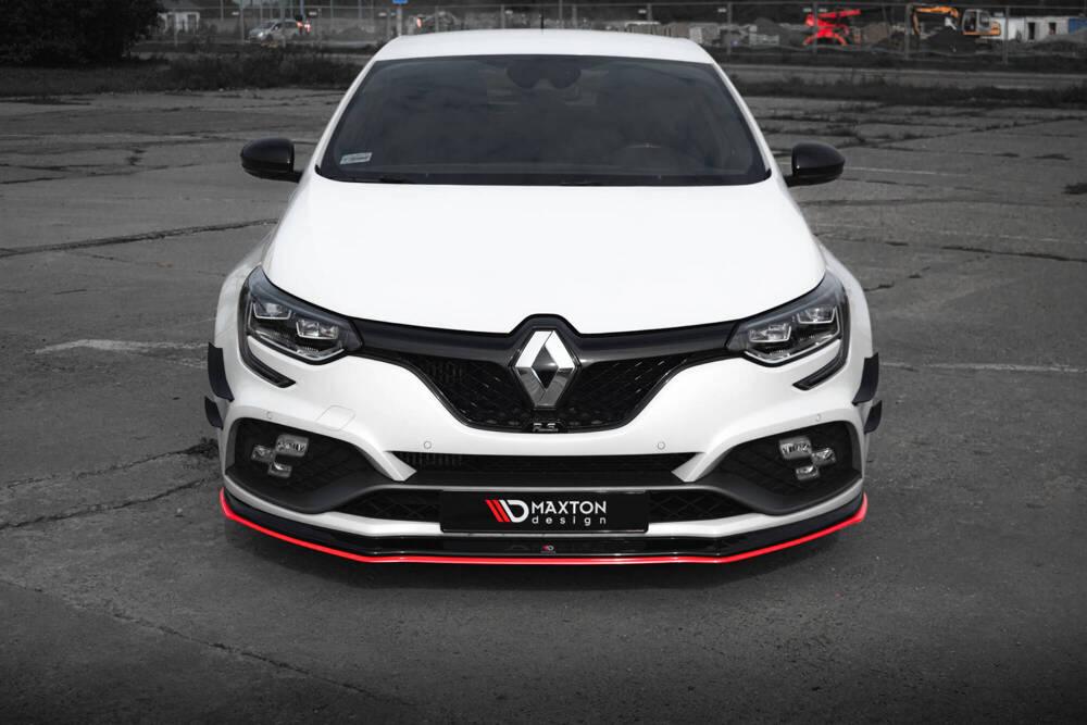 Front Lippe / Front Splitter / Frontansatz V.3 für Renault Megane RS MK4 von Maxton Design