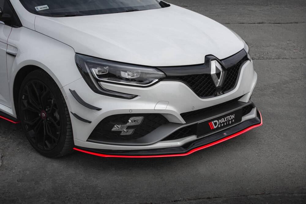 Front Lippe / Front Splitter / Frontansatz V.3 für Renault Megane RS MK4 von Maxton Design