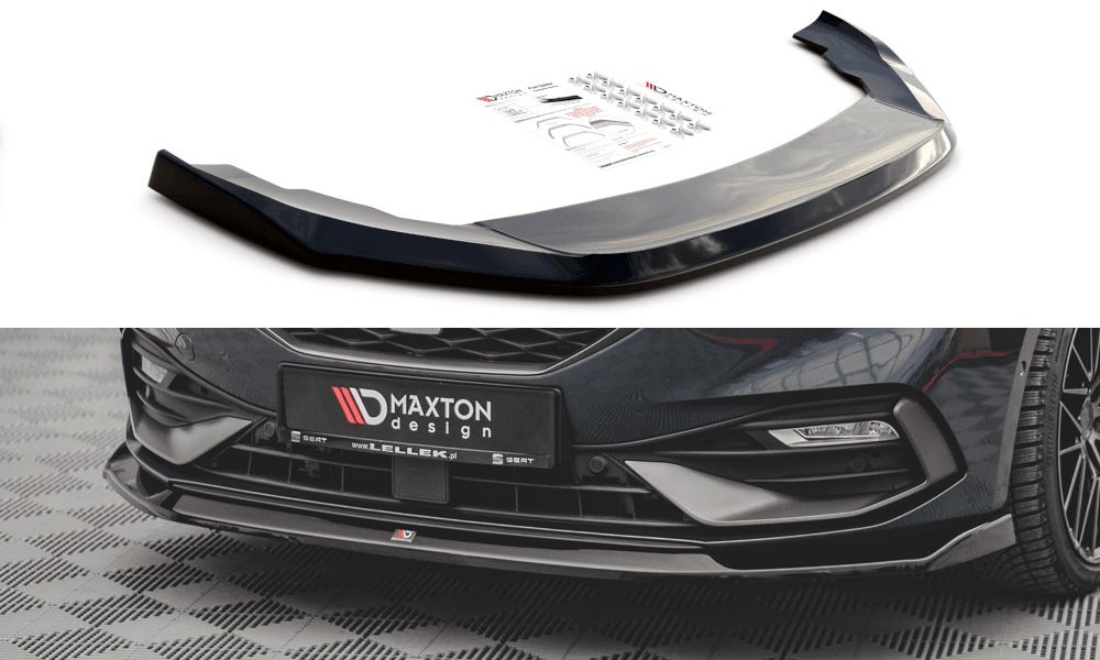 Front Splitter / Cup Schwert / Frontansatz V.3 für Seat Leon FR Mk4 von Maxton Design