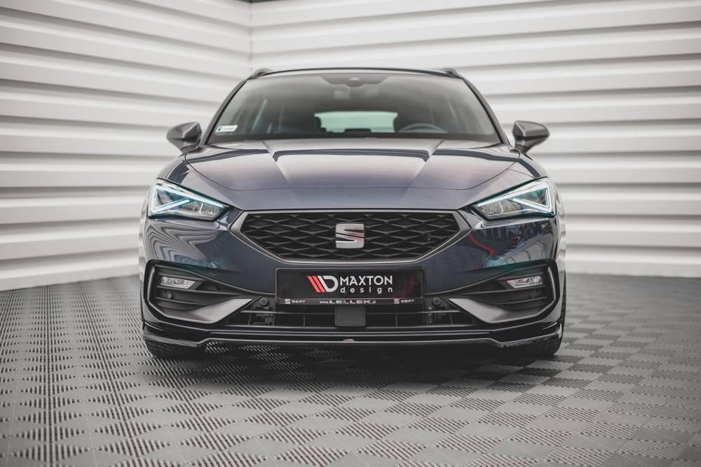 Front Splitter / Cup Schwert / Frontansatz V.4 für Seat Leon FR Mk4 von Maxton Design