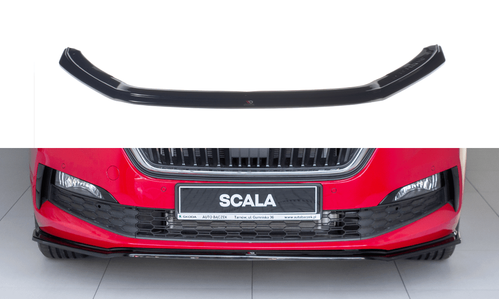 Front Splitter / Cup Schwert / Frontansatz V.3 für Skoda Scala von Maxton Design