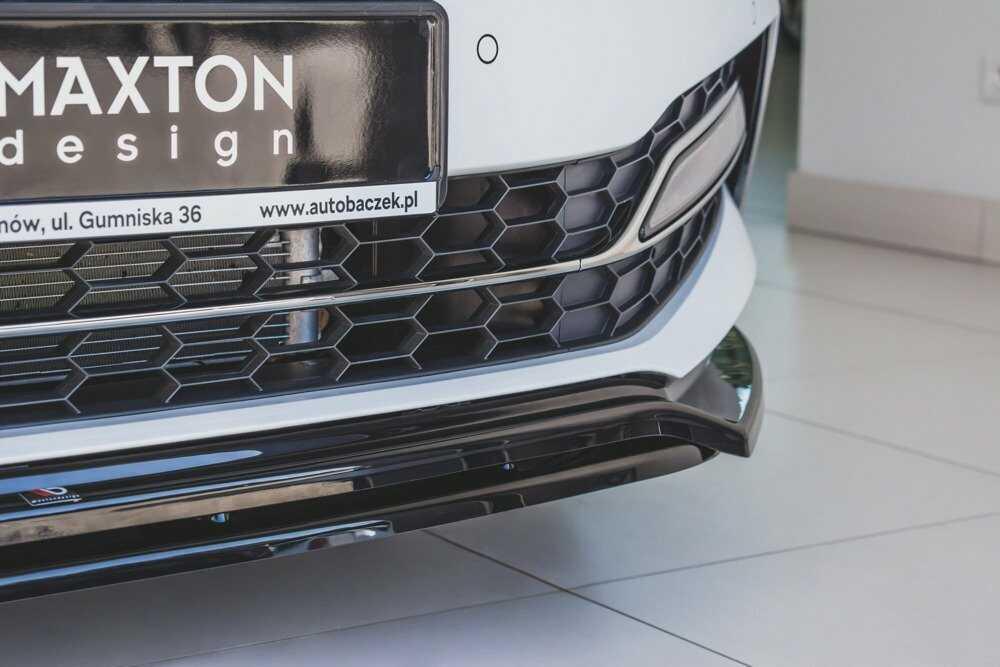 Front Diffusor / Front Splitter / Cup Schwert / Frontansatz V.3 für Skoda Superb 3V FL von Maxton Design