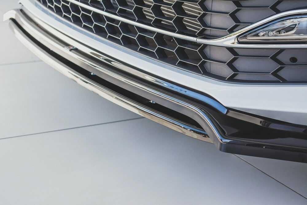 Front Diffusor / Front Splitter / Cup Schwert / Frontansatz V.3 für Skoda Superb 3V FL von Maxton Design