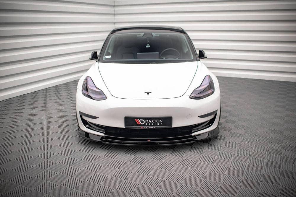 Front Splitter / Cup Schwert / Frontansatz V.3 für Tesla Model 3 von Maxton Design