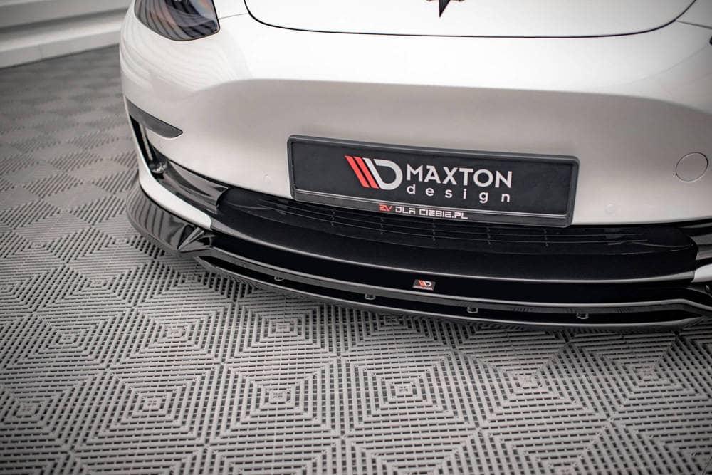 Front Splitter / Cup Schwert / Frontansatz V.3 für Tesla Model 3 von Maxton Design