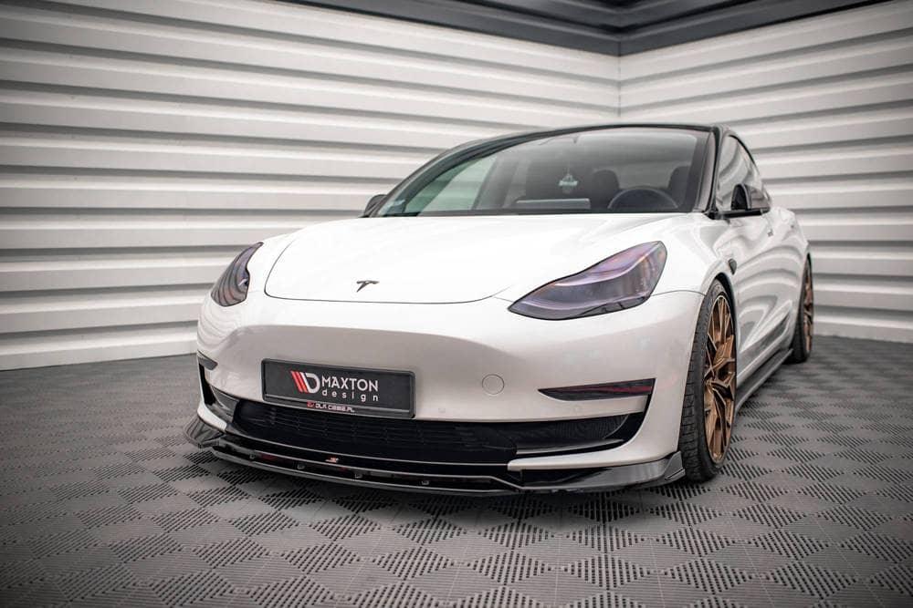 Front Splitter / Cup Schwert / Frontansatz V.3 für Tesla Model 3 von Maxton Design