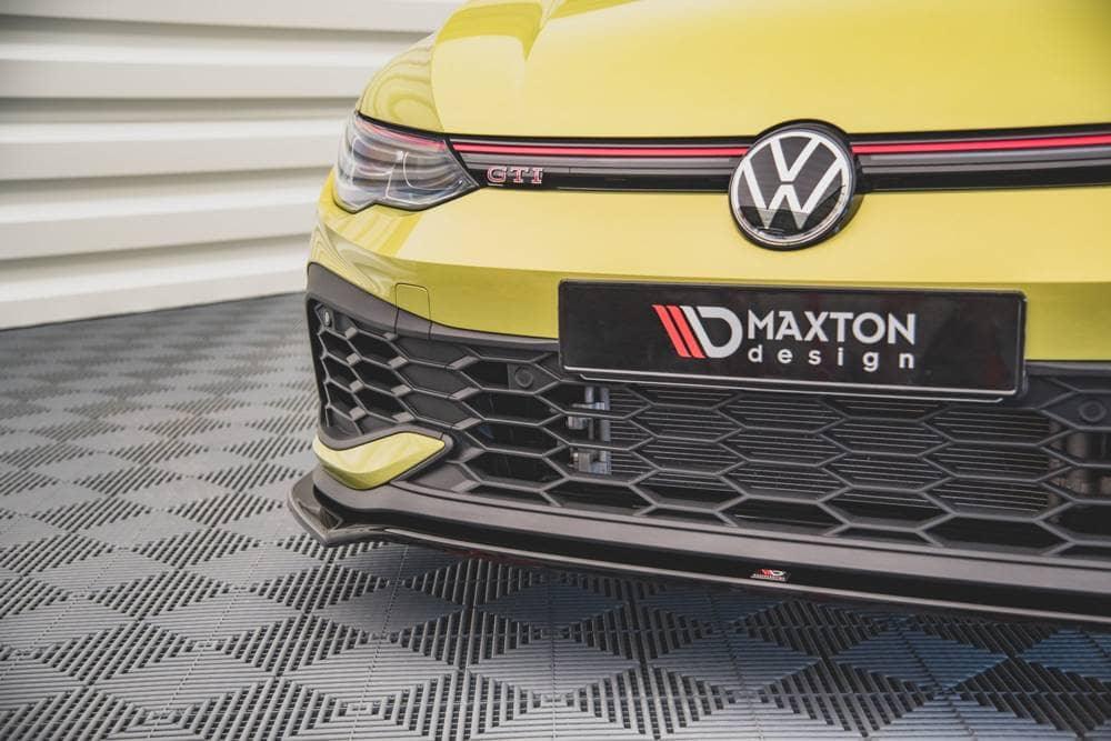 Front Diffusor / Front Splitter / Cup Schwert / Frontansatz V.3 für Volkswagen Golf 8 GTI Clubsport von Maxton Design