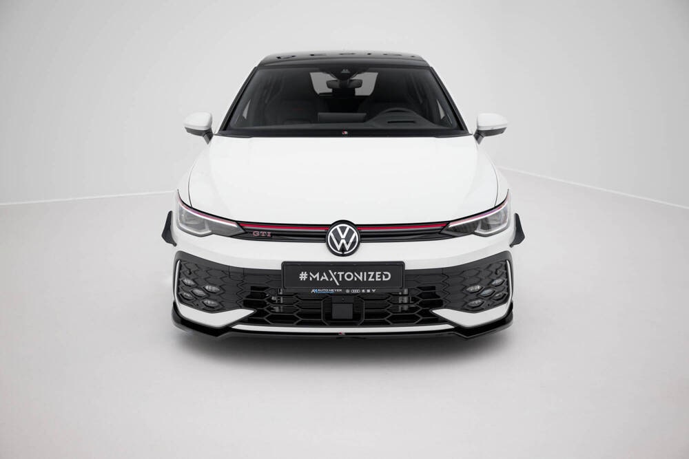 Front Lippe / Front Splitter / Frontansatz V.3 für VW Golf 8 R-Line Facelift von Maxton Design