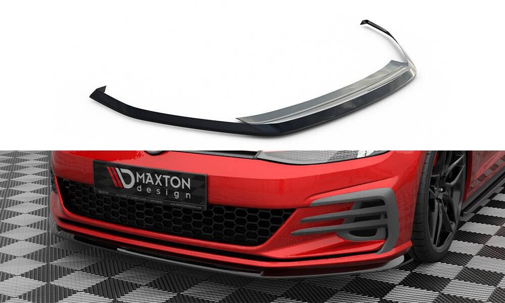 Front Lippe / Front Splitter / Frontansatz V.3 für Tesla Model S Plaid Facelift von Maxton Design