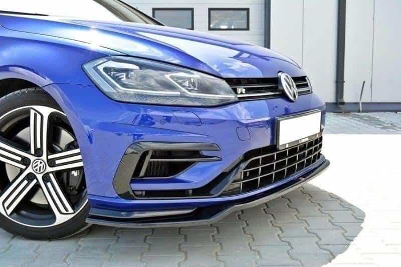 Front Splitter / Cup Schwert / Frontansatz V.3 für VW Golf 7 R Facelift von Maxton Design