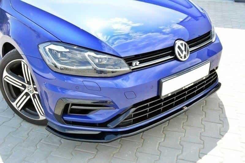 Front Splitter / Cup Schwert / Frontansatz V.3 für VW Golf 7 R Facelift von Maxton Design