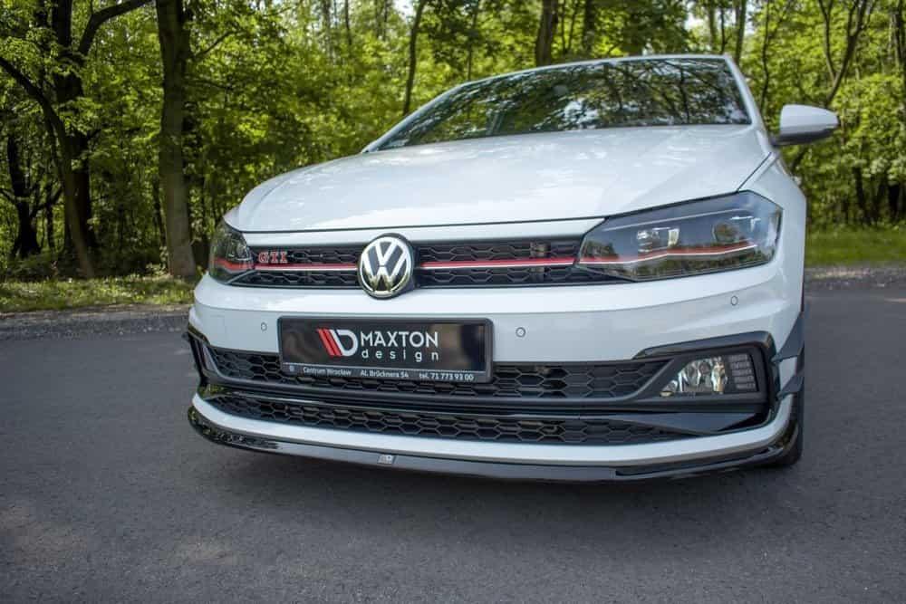 Front Diffusor / Front Splitter / Cup Schwert / Frontansatz V.3 für VW Polo GTI AW von Maxton Design