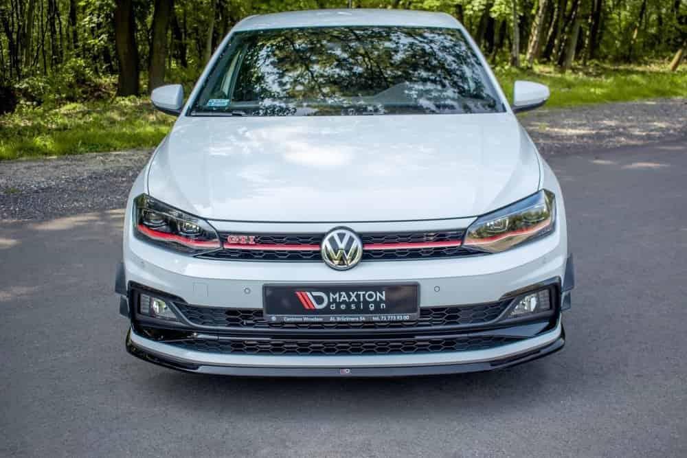 Front Diffusor / Front Splitter / Cup Schwert / Frontansatz V.3 für VW Polo GTI AW von Maxton Design