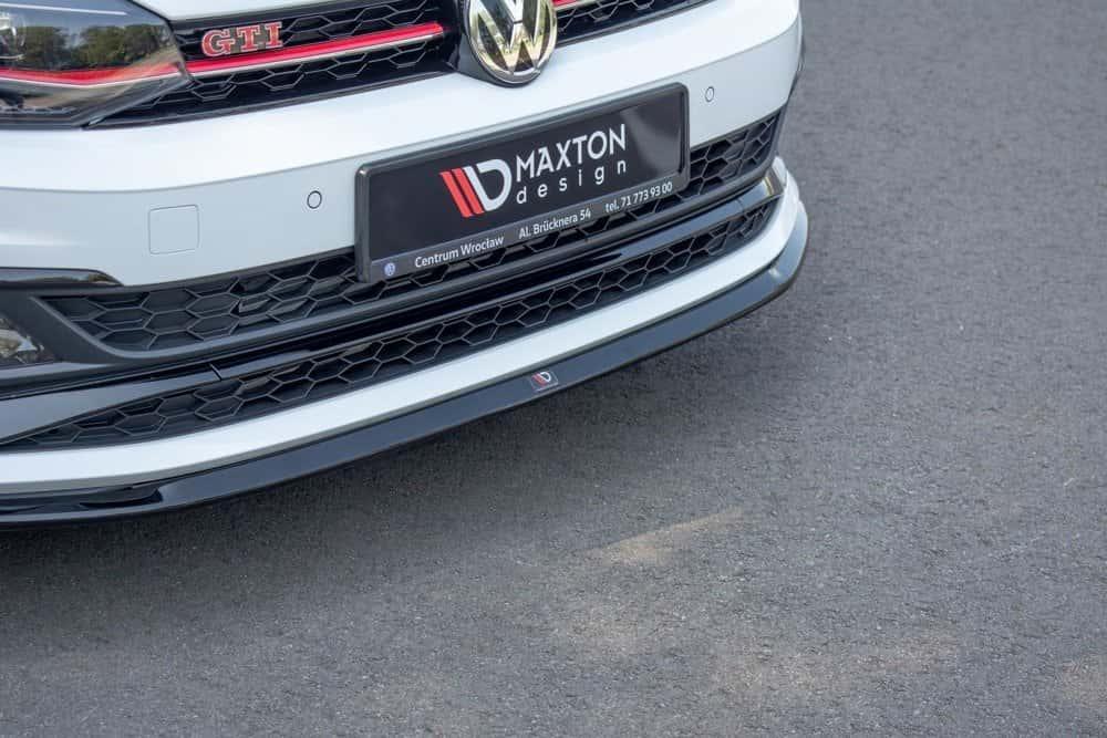 Front Diffusor / Front Splitter / Cup Schwert / Frontansatz V.3 für VW Polo GTI AW von Maxton Design