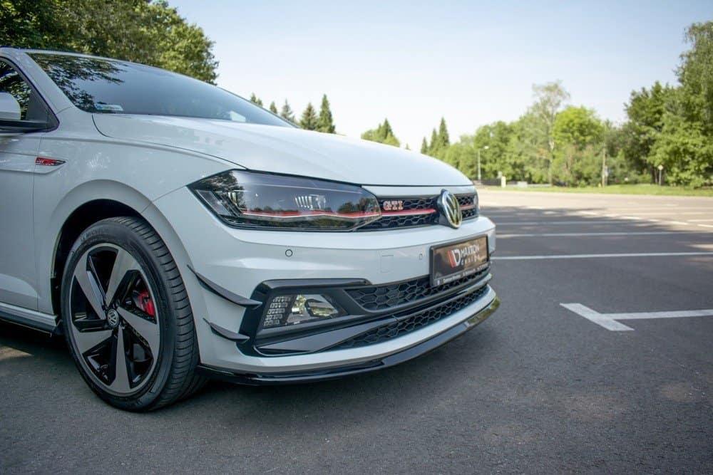 Front Diffusor / Front Splitter / Cup Schwert / Frontansatz V.3 für VW Polo GTI AW von Maxton Design