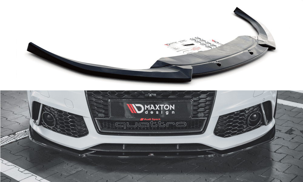 Front lip / front splitter / front approach V.4 for Audi RS6 C7 from Maxton Design