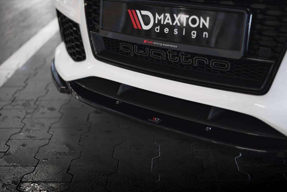 Front Lippe / Front Splitter / Frontansatz V.4 für Audi RS7 C7 Facelift von Maxton Design