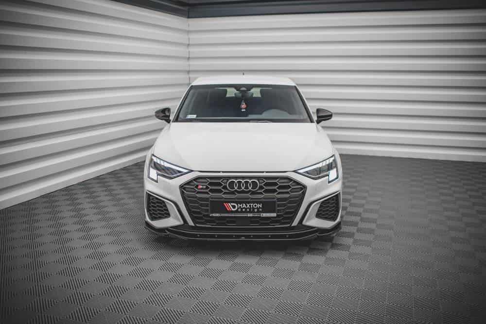 Front Diffusor / Front Splitter / Cup Schwert / Frontansatz V.4 für Audi S3 8Y von Maxton Design