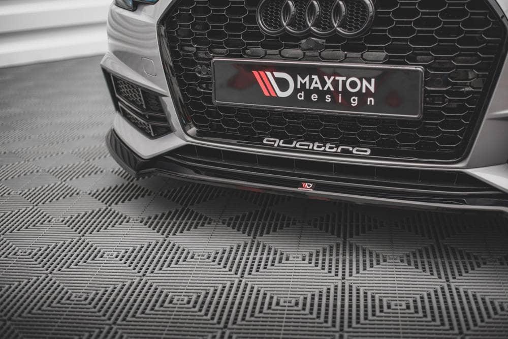 Front Splitter / Cup Schwert / Frontansatz V.4 für Audi S4 B9 von Maxton Design