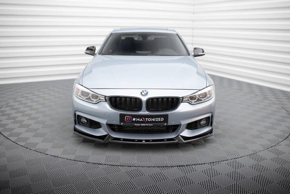 Front Lippe / Front Splitter / Frontansatz V.4 für BMW 4 F32 M-Paket von Maxton Design