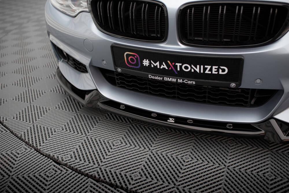 Front Lippe / Front Splitter / Frontansatz V.4 für BMW 4 F32 M-Paket von Maxton Design