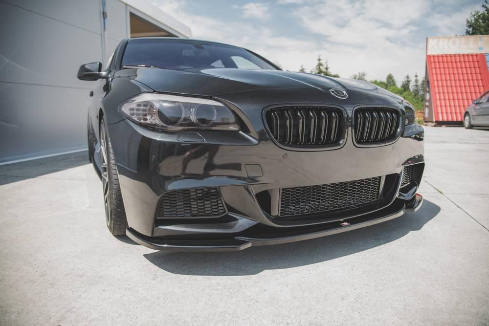 Front Splitter / Cup Schwert / Frontansatz V.4 für BMW 5 F10/ F11/ M-Paket von Maxton Design