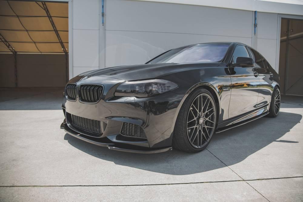 Front Splitter / Cup Schwert / Frontansatz V.4 für BMW 5 F10/ F11/ M-Paket von Maxton Design