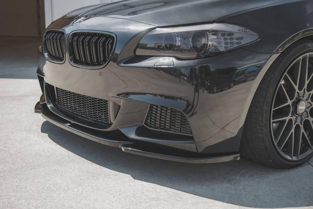 Front Splitter / Cup Schwert / Frontansatz V.4 für BMW 5 F10/ F11/ M-Paket von Maxton Design