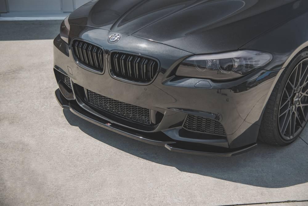 Front Splitter / Cup Schwert / Frontansatz V.4 für BMW 5 F10/ F11/ M-Paket von Maxton Design