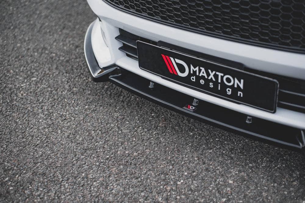 Front Diffusor / Front Splitter / Cup Schwert / Frontansatz V.4 für Ford Focus ST MK3 FL von Maxton Design