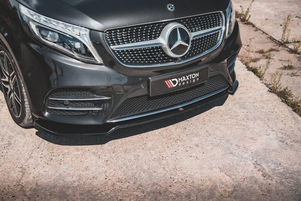 Front Lippe / Front Splitter / Frontansatz V.4 für Mercedes-Benz V-Klasse AMG-Line W447 Facelift von Maxton Design