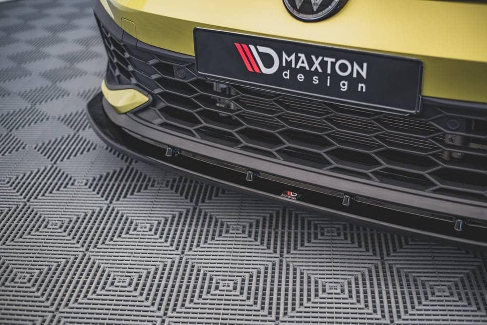 Front Diffusor / Front Splitter / Cup Schwert / Frontansatz V.4 für Volkswagen Golf 8 GTI Clubsport von Maxton Design