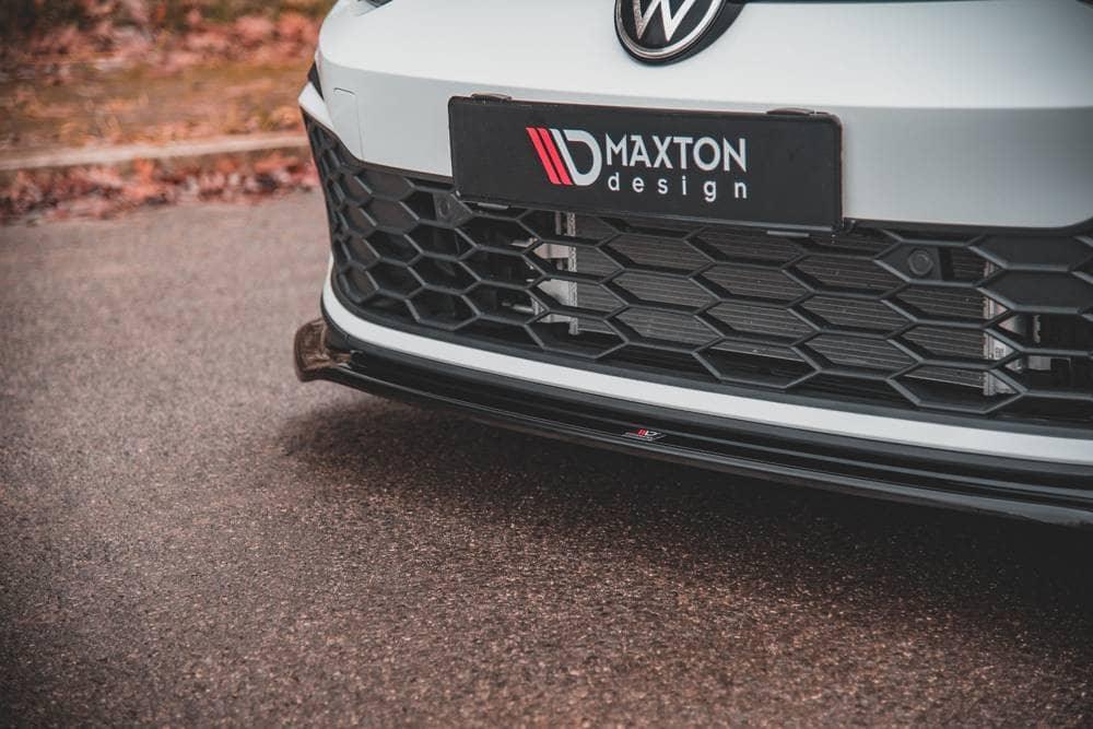 Front Splitter / Cup Schwert / Frontansatz V.4 für VW Golf 8 GTI von Maxton Design