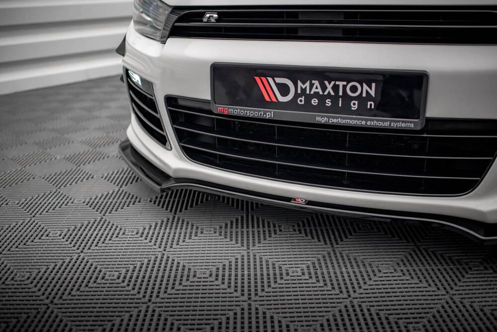 Front Lippe / Front Splitter / Frontansatz V.4 für VW Scirocco R von Maxton Design